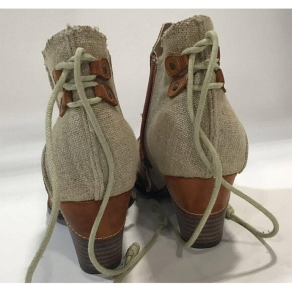 Corkys Elite Rags Boot Booties Leather Patchwork Boho Style Sz 10 READ - Picture 4 of 6